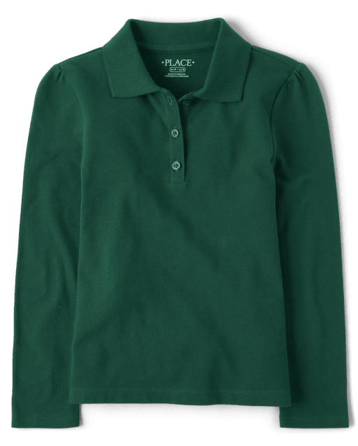 Girls Uniform Pique Polo