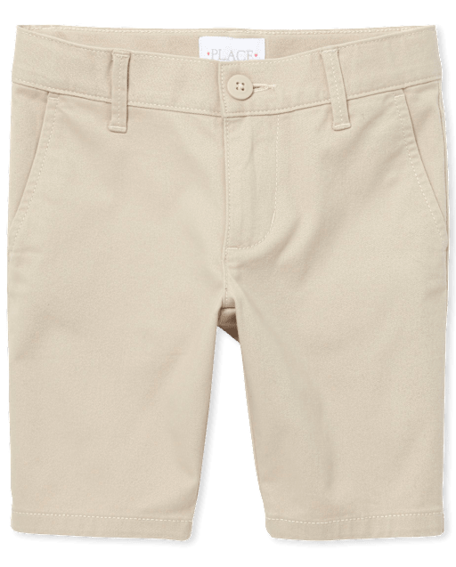 Girls Uniform Stretch Chino Shorts - Plus