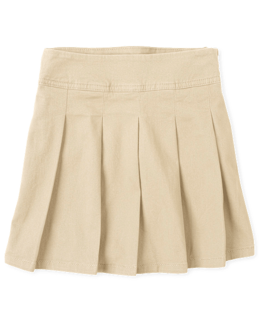 Girls Uniform Stretch Pleated Skort - Plus