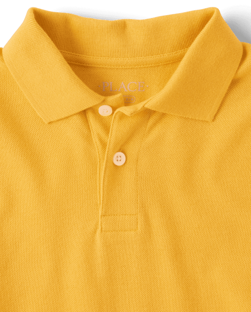 polo amarillo manga larga