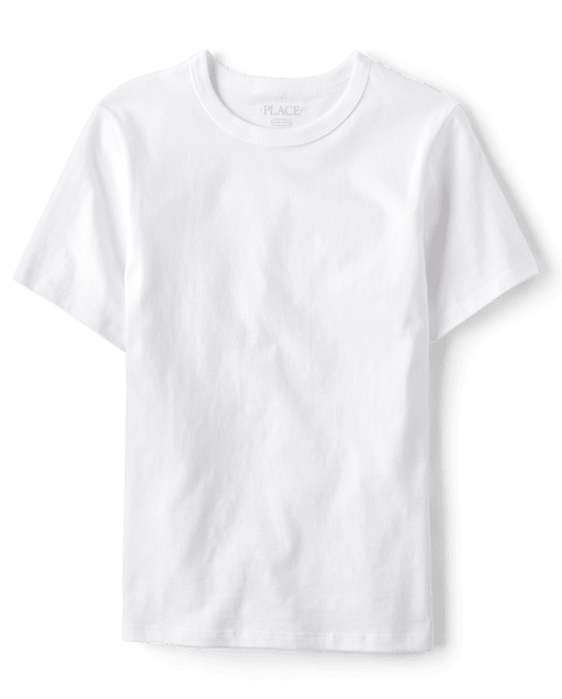 Camiseta básica de capas de manga corta uniforme para niños