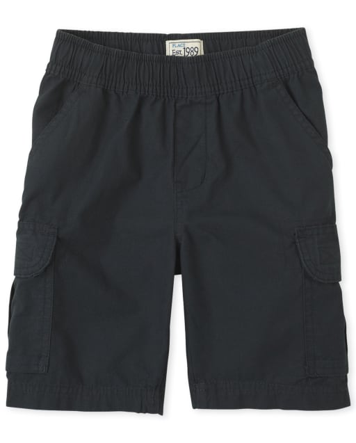 Boys Woven Pull On Cargo Shorts