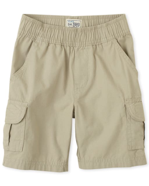 Boys Woven Pull On Cargo Shorts