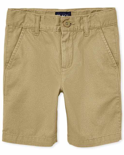 Pantalones cortos chinos de uniforme para niños