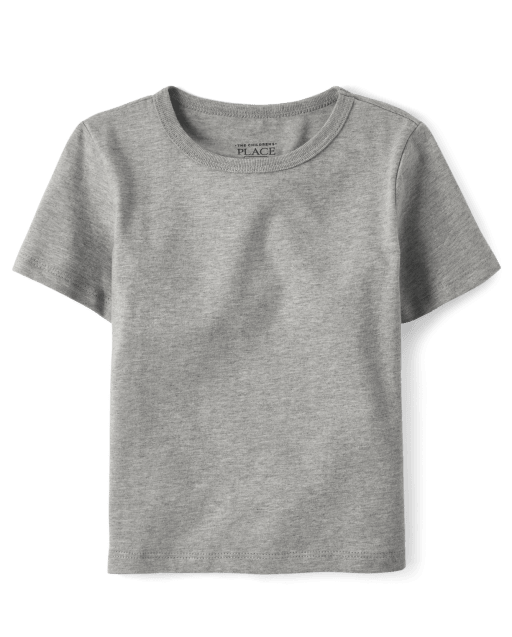 Camiseta básica de manga corta con uniforme para bebés y niños pequeños