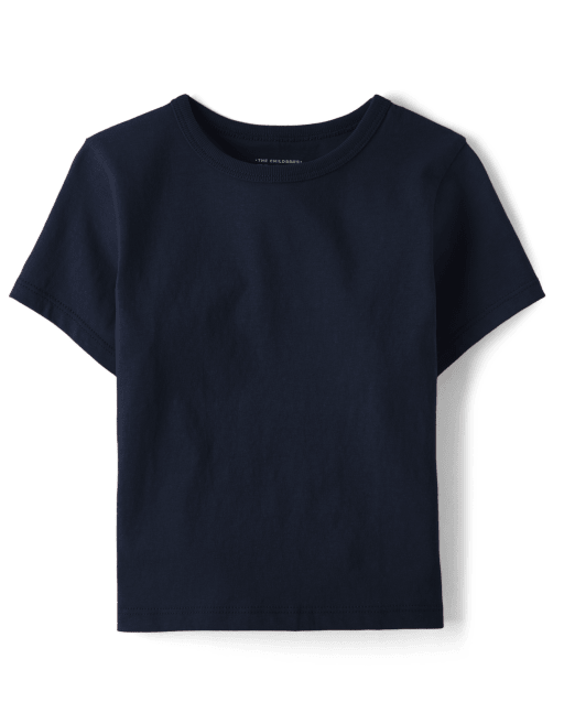 Camiseta básica de manga corta con uniforme para bebés y niños pequeños