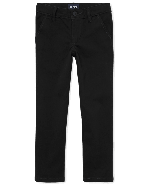 Girls Uniform Stretch Skinny Chino Pants