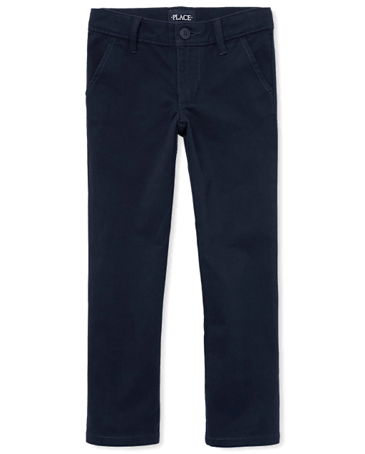 Girls Uniform Stretch Skinny Chino Pants