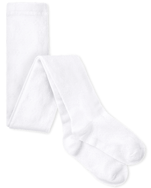 Girls Pointelle Tights