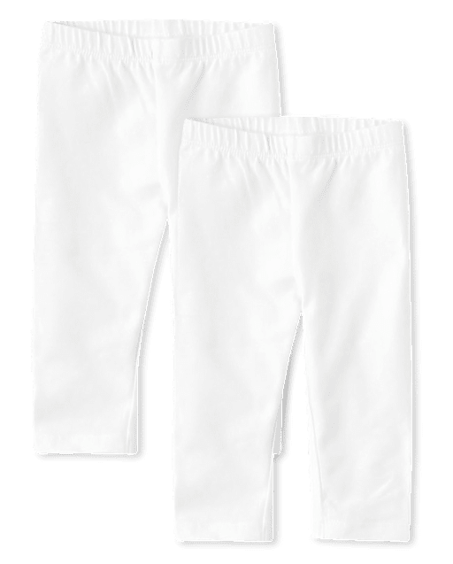 Baby And Toddler Girls Capri Leggings 2-Pack