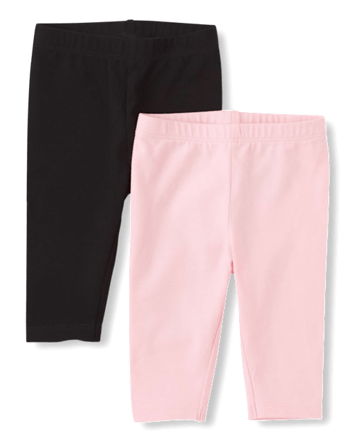 Baby And Toddler Girls Capri Leggings 2-Pack