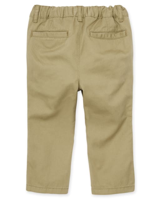 baby boy white chino pants