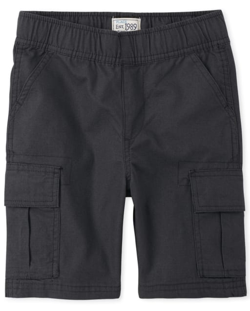 Pantalones cortos tipo cargo tejidos con uniforme para niños