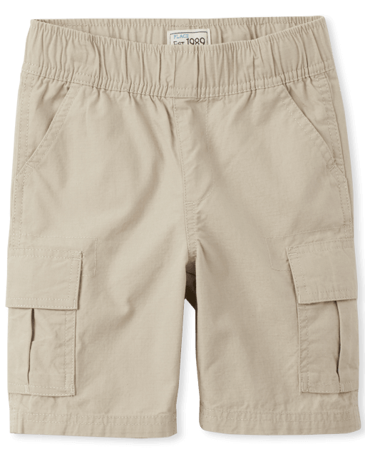 Pantalones cortos tipo cargo tejidos con uniforme para niños