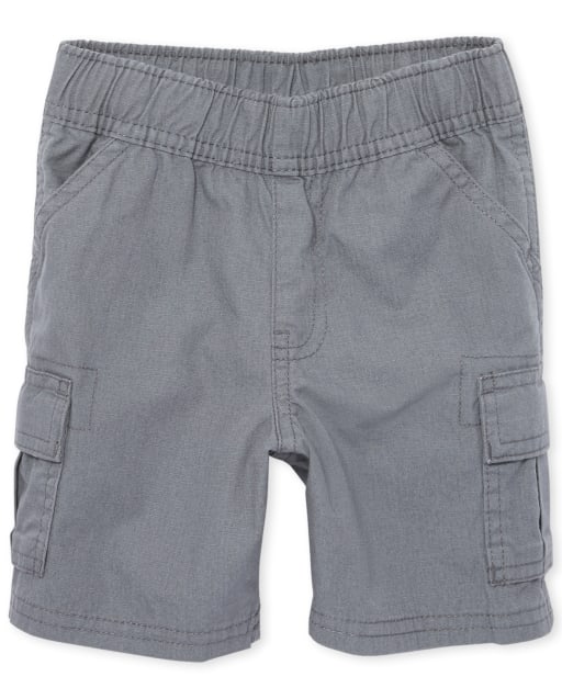 Pantalones cortos tipo cargo con tejido uniforme para bebés y niños pequeños