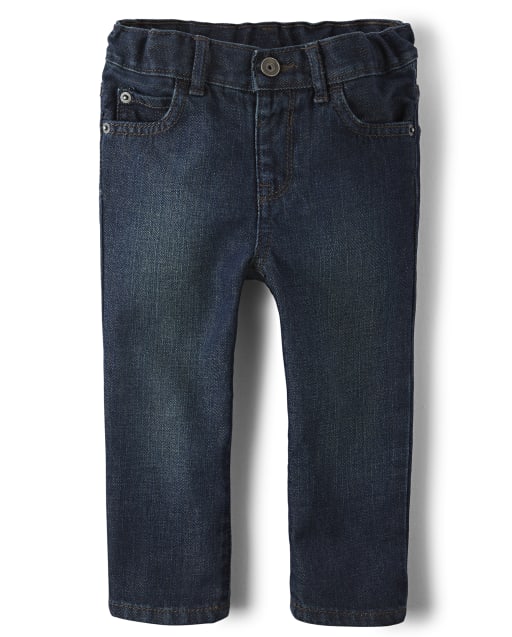Baby And Toddler Boys Basic Skinny Jeans - Deep Blue Wash