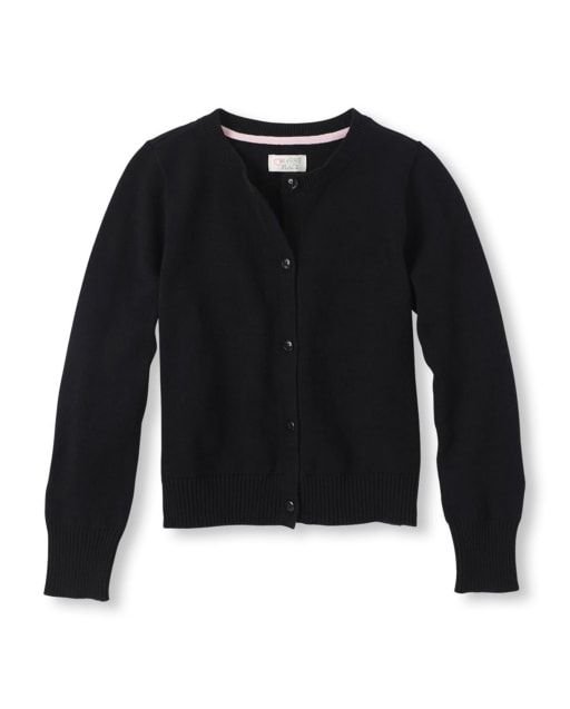 Girls Crew Neck Cardigan