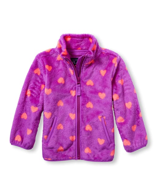 Toddler Girls Heart Print Favorite Jacket