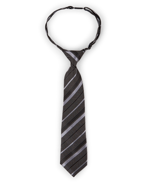 Corbata a rayas de uniforme para niños pequeños