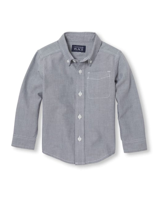 Toddler Boys Uniform Oxford Button Down Shirt