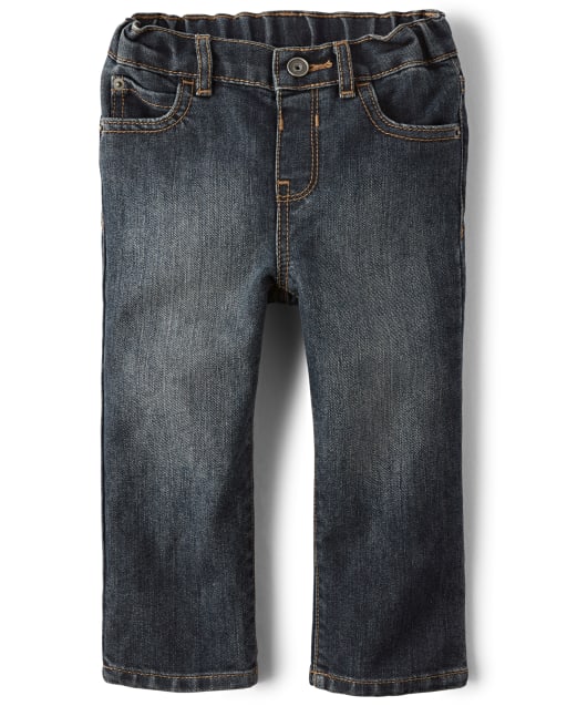 Jeans rectos básicos para bebés y niños pequeños
