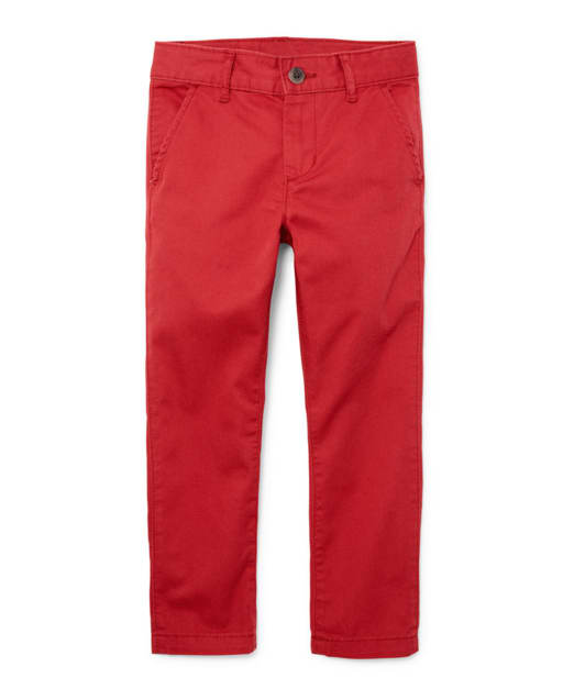 Pantalones chinos ajustados tejidos para niños