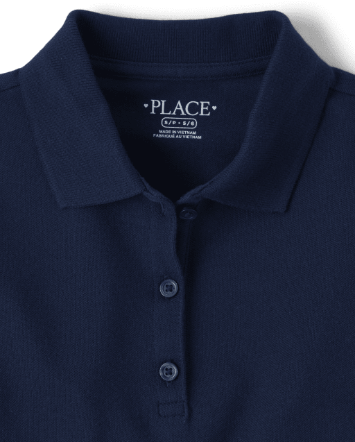 girls long sleeve polo dress