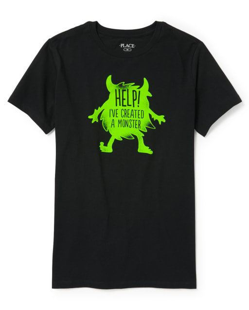 Mens Dad And Me Short Sleeve 'Help I've Created A Monster' Matching Graphic Tee