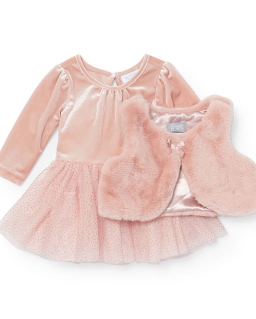 rose gold tutu baby