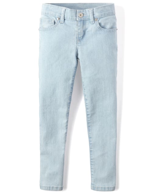 Jeans Super Skinny Elásticos Básicos para Niñas