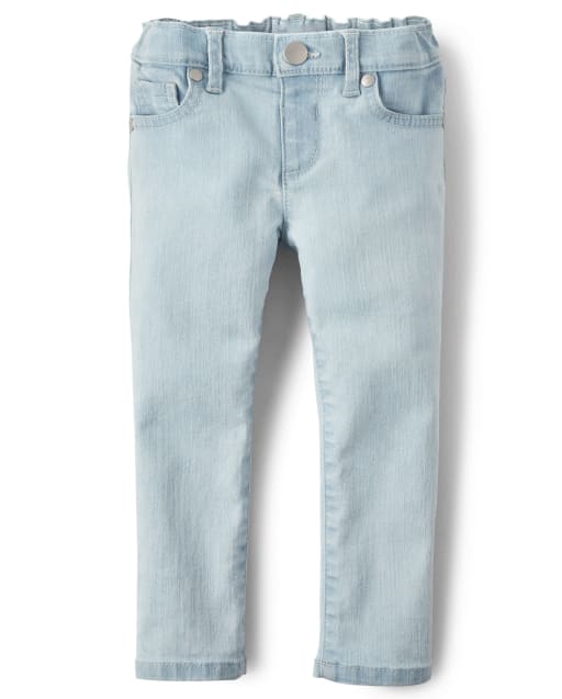 Jeans ajustados elásticos básicos para bebés y niñas pequeñas