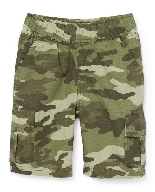 Boys Woven Pull On Cargo Shorts