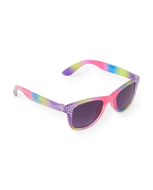 Toddler Girls Faceted Retro Sunglasses