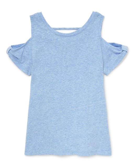 Girls Cold Shoulder Cut Out Top