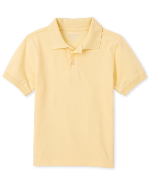 Polo de piqué uniforme para niños