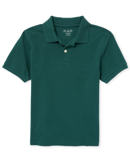 Boys Uniform Pique Polo