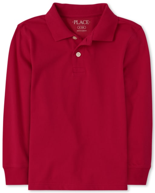 Boys Uniform Pique Polo