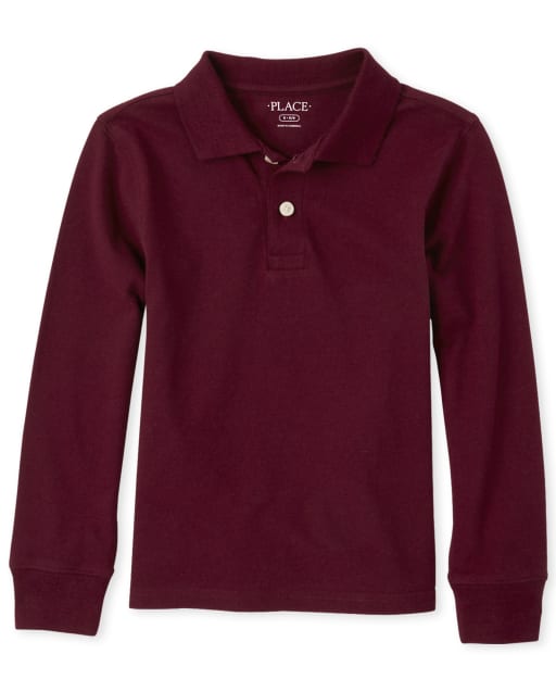Polo de piqué uniforme para niños