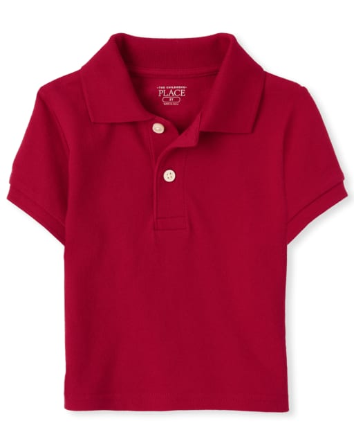 Toddler Boys Uniform Pique Polo