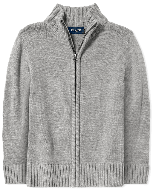 Boys Zip Up Sweater