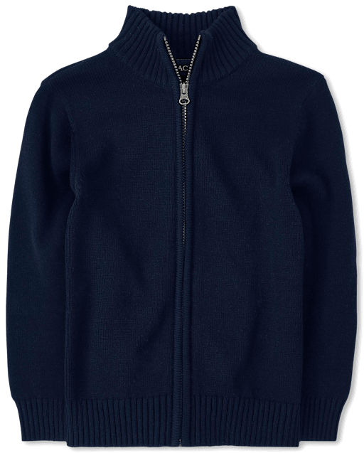 Mens Sweater Knit Hooded Cardigans Full Zip Fleece Lined Jackets Warm Winter Coats Men's Casual Smart Jacket Zipper Long Sleeve Knit Sweater Top
