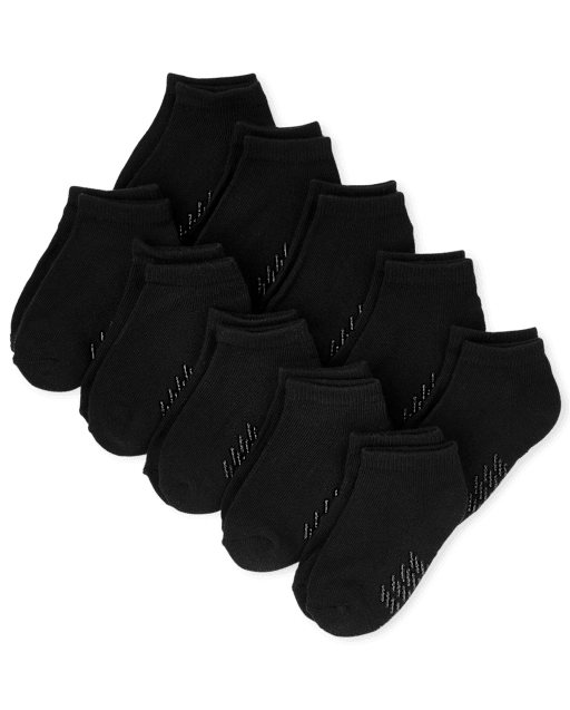 Calcetines tobilleros unisex para bebés y niños pequeños, paquete de 10