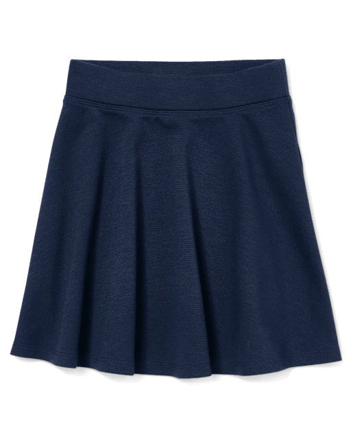Girls Uniform Ponte Knit Skort