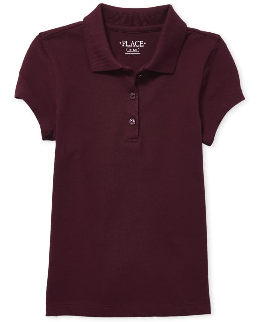 Girls Uniform Pique Polo