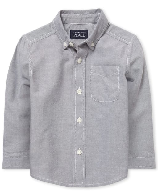 Baby And Toddler Boys Uniform Oxford Button Up Shirt