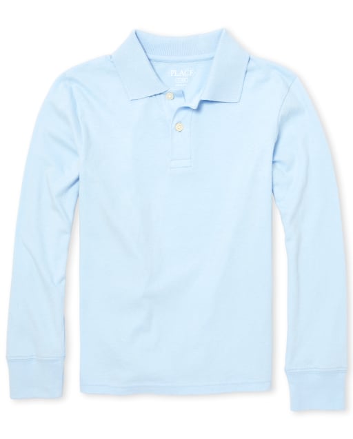 Boys Long Sleeve Jersey Polo