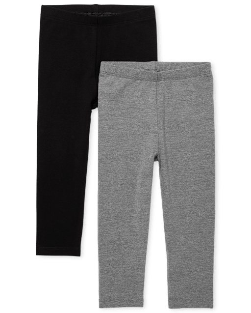Lot de 2 leggings pour bébé et toute-petite fille