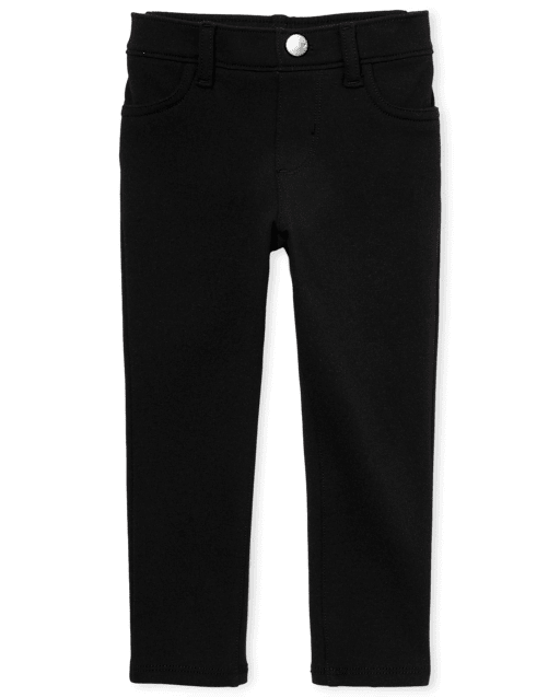 Toddler Girls Uniform Ponte Knit Pull On Jeggings