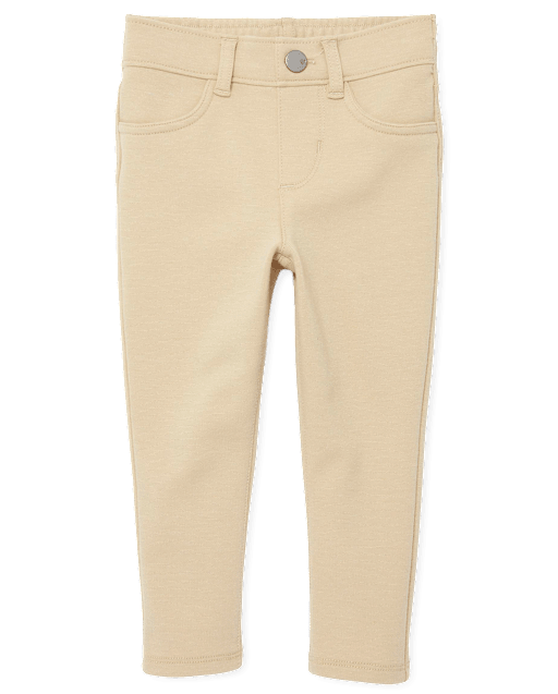 Toddler Girls Uniform Ponte Knit Pull On Jeggings