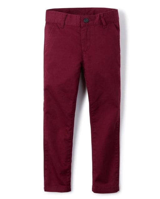 Pantalon chino skinny d&#39;uniforme pour garçon